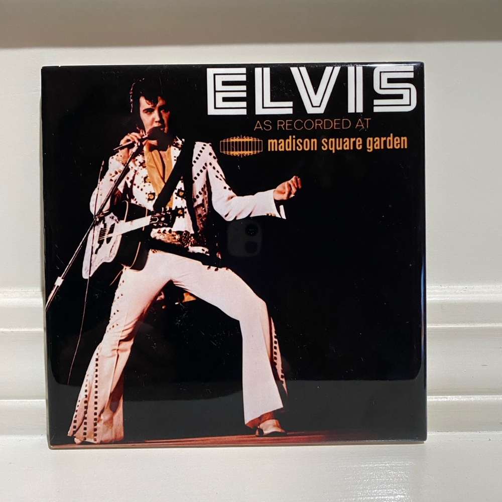 Elvis Presley Ceramic Tile Madison Square Garden Wall Hanger 6”x6”